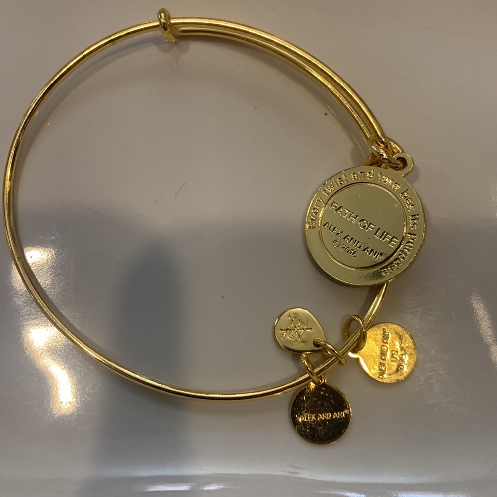 Alex and Ani Path of life gold bracelet - Picture 5 of 5